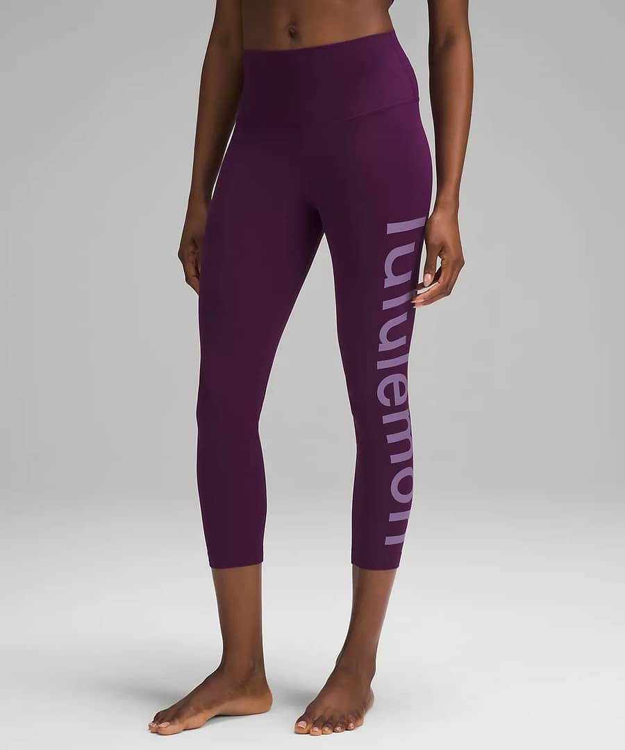 lululemon Align™ High-Rise Crop 23" Graphic - dramatic magenta