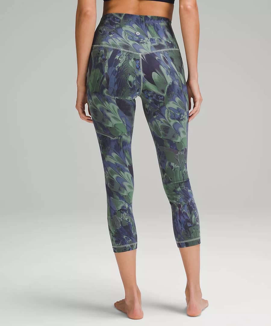 lululemon align high-rise crop - NOUVEAU MARBLE Palm Court Multi 3