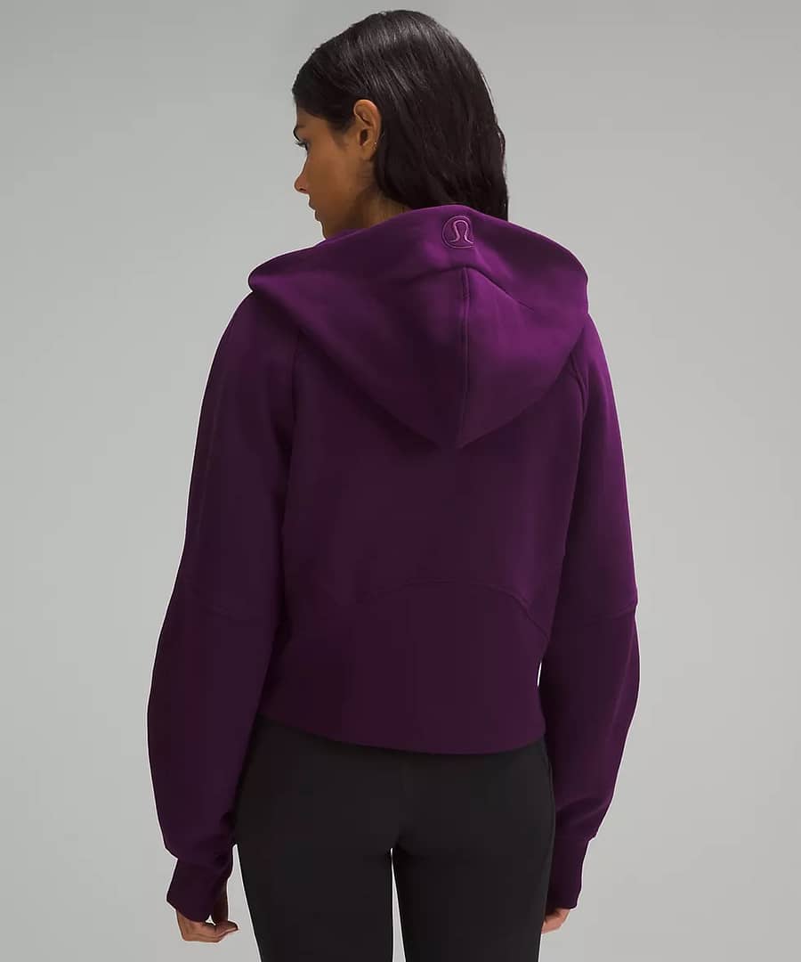 Scuba Oversized Full-Zip Hoodie dramatic magenta
