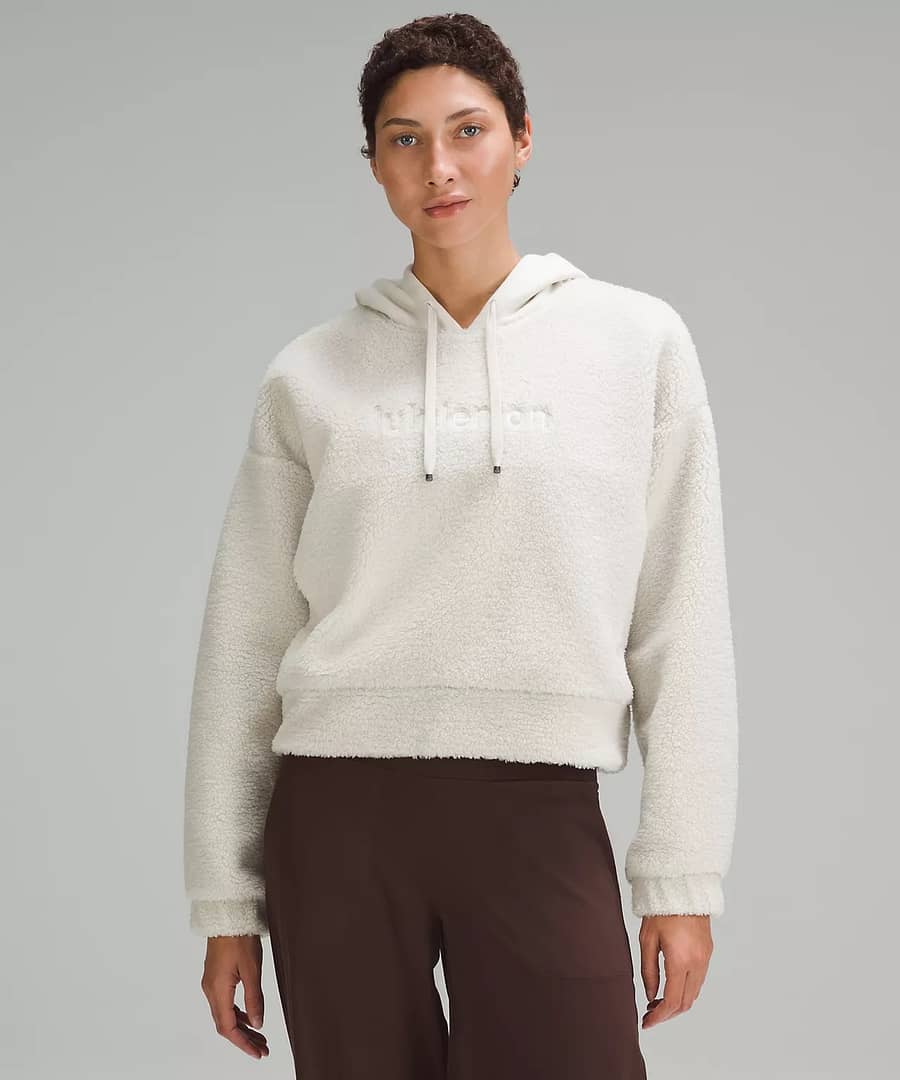 Textured Fleece Embroidered Logo Hoodie