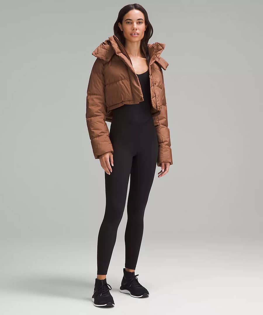 Wunder Puff Super-Cropped Jacket - Roasted Brown