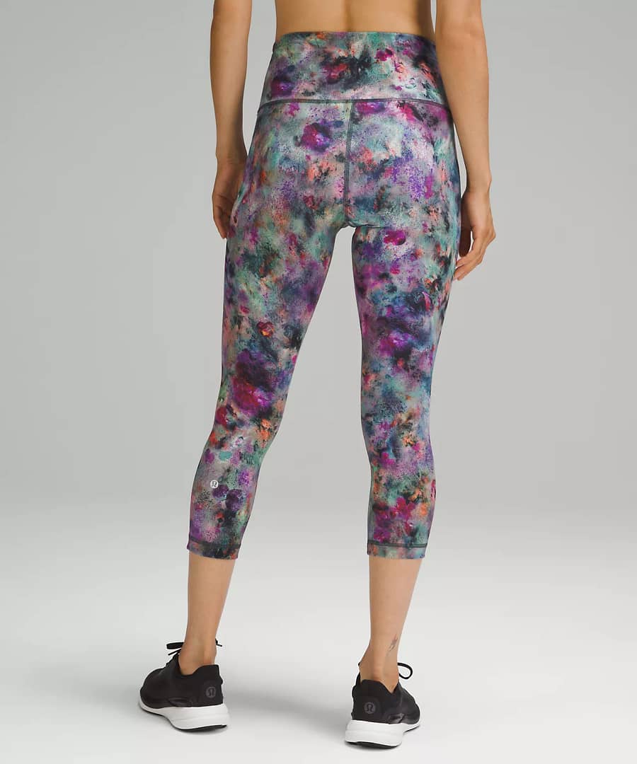 Wunder Train High-Rise Crop Efflorescent Flare Multi 3