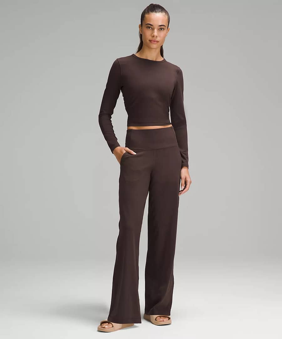 lululemon Align™ High-Rise Wide-Leg Pant Short espresso