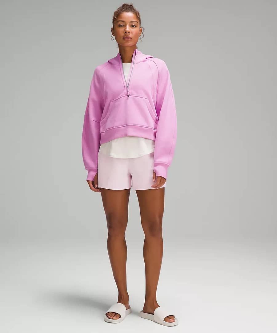 lululemon Scuba Oversized Half-Zip Hoodie Dahlia Mauve