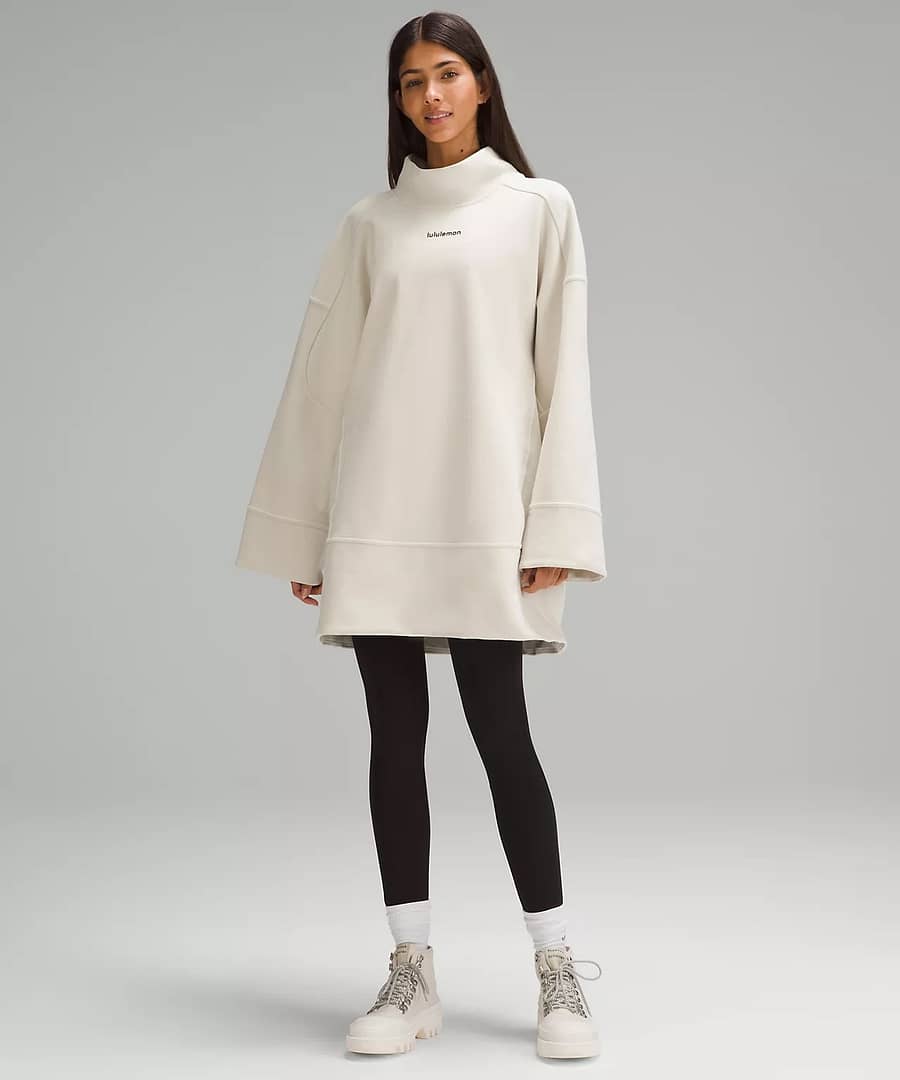 Heavyweight Fleece Mock-Neck Sweatshirt 3