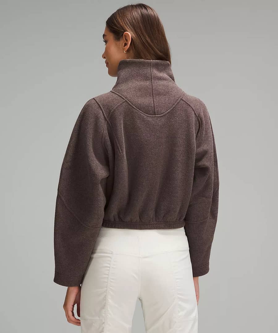 Looped Terry Fleece Funnel Neck 2