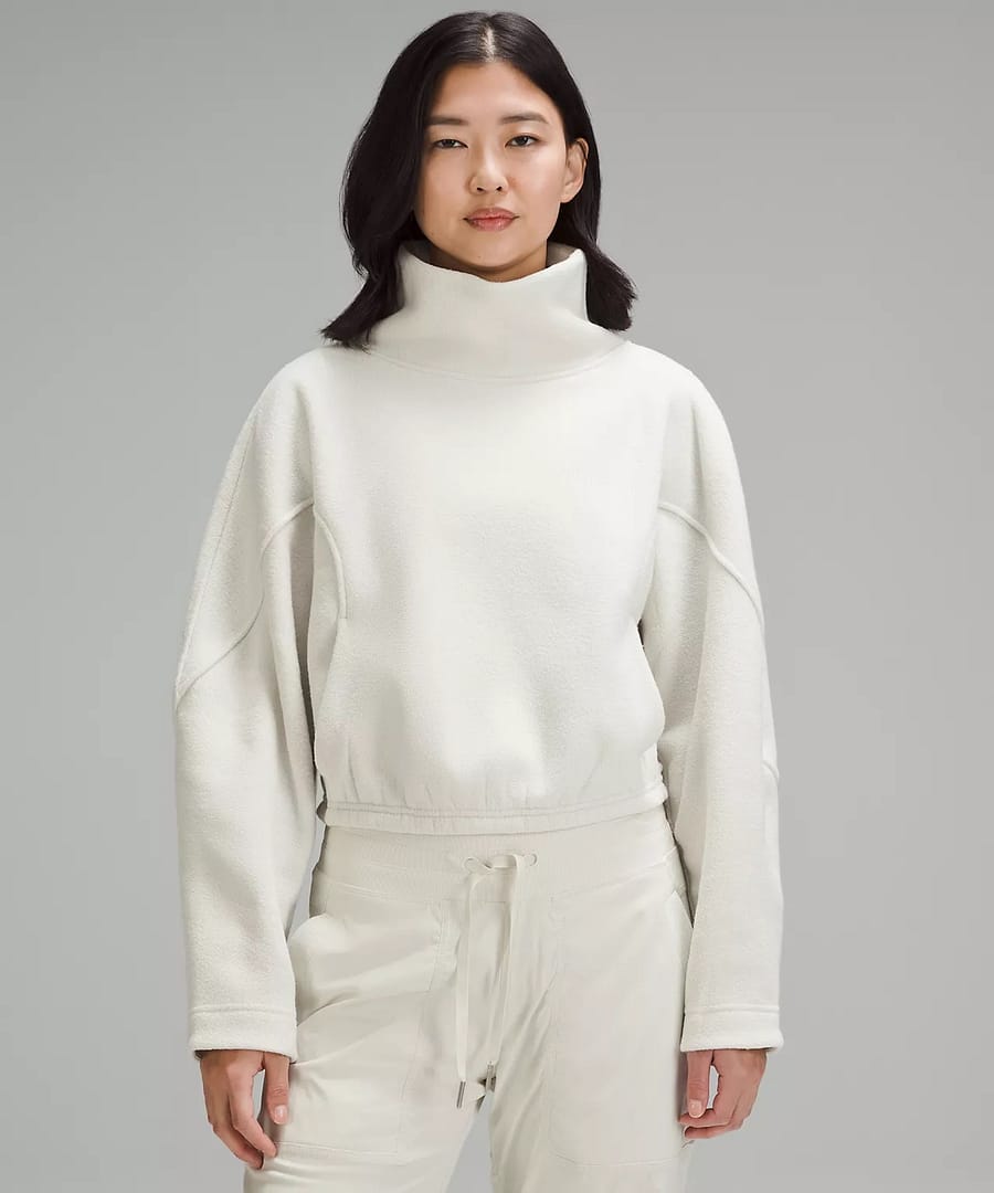 Looped Terry Fleece Funnel Neck 3