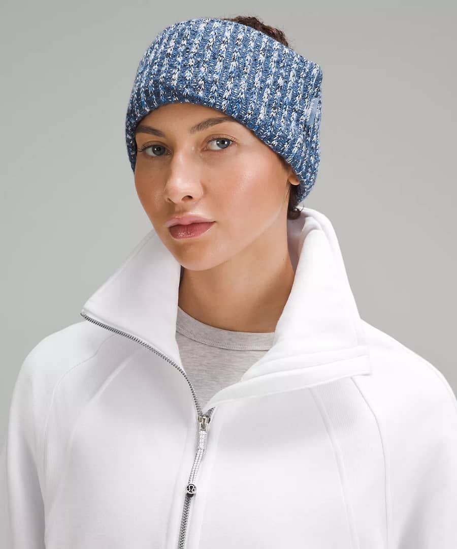 Women's Textured Fleece-Lined Knit Ear Warmer