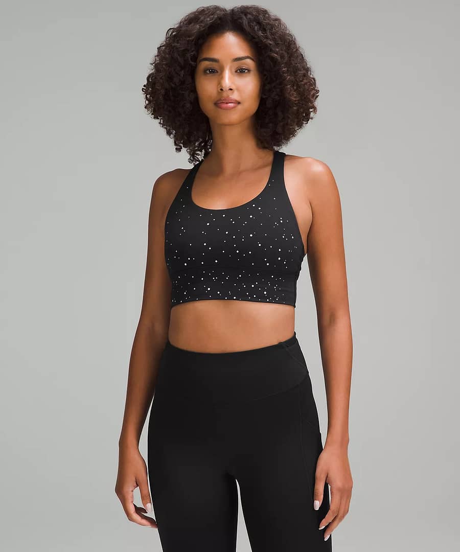 lululemon Energy Reflective Longline Bra Medium Support, B-D Cups