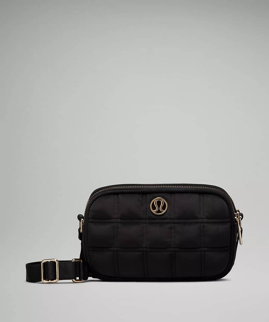 Crossbody Camera Bag 2L Quilted Velour