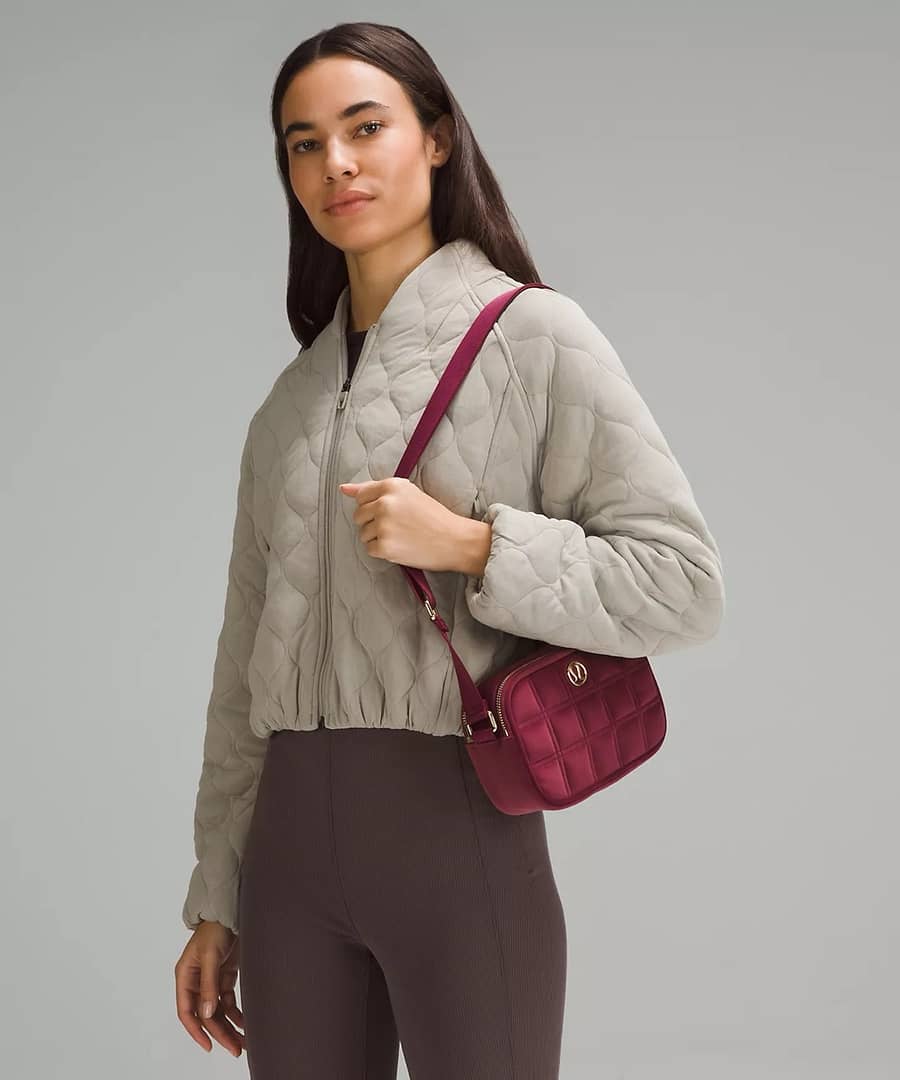 Crossbody Camera Bag 2L Quilted Velour