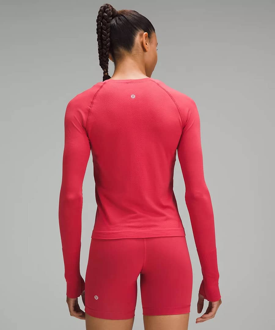 vintage rose Swiftly Tech Long-Sleeve Shirt 2.0 Race Length 3