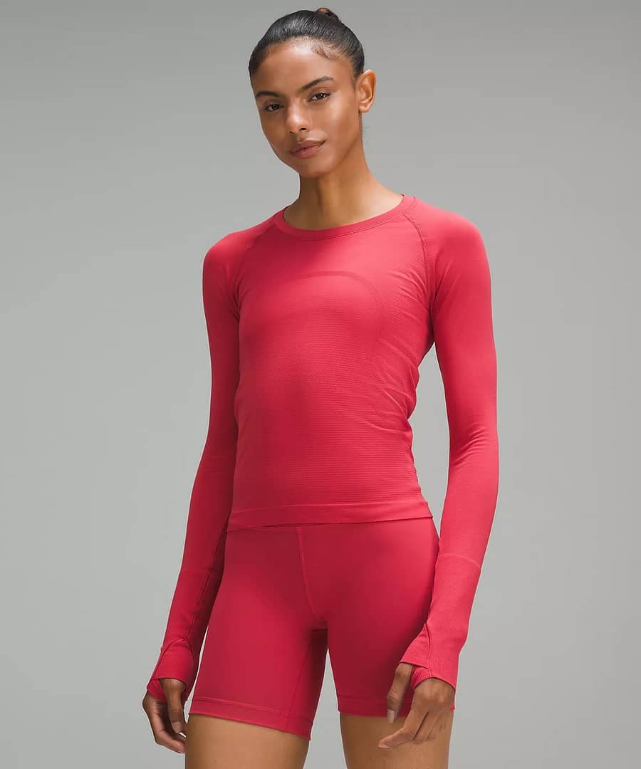 vintage rose Swiftly Tech Long-Sleeve Shirt 2.0 Race Length