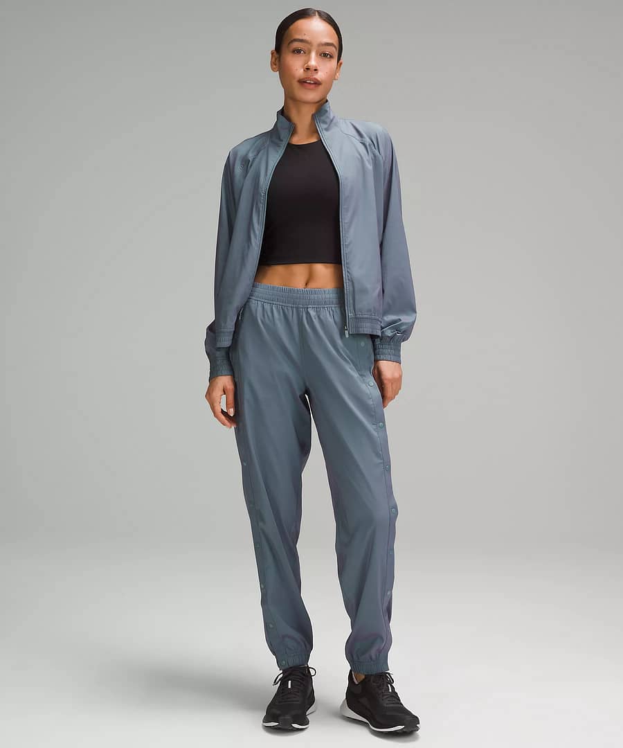 Iridescent Tearaway Mid-Rise Track Pant