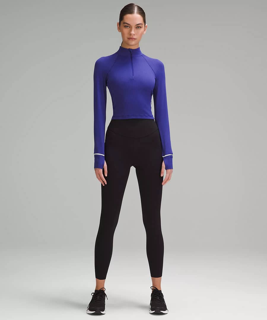 It's Rulu Ribbed Cropped Half Zip 2