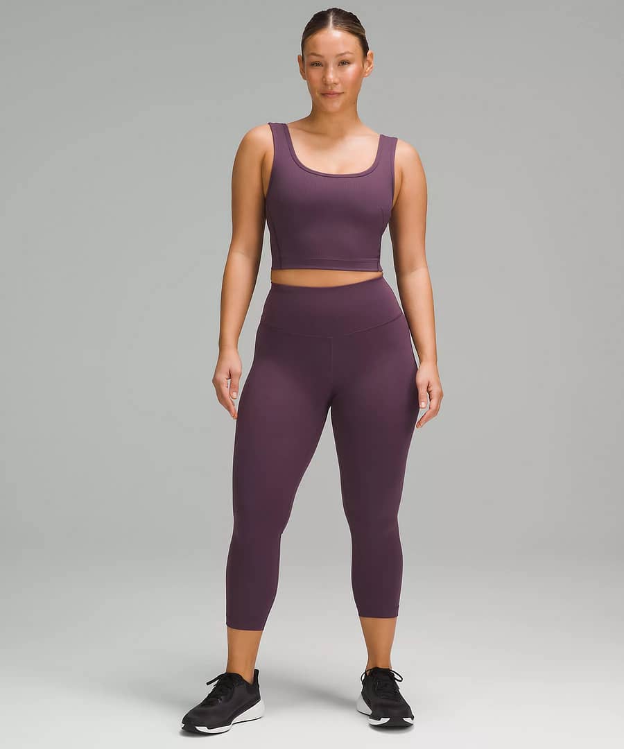 Wunder Train Contour Fit High-Rise Crop 23 grape thistle 2