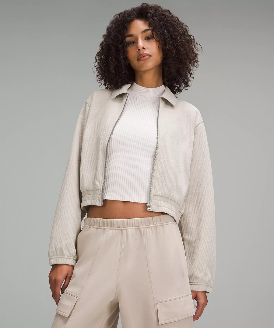 Bubble-Knit Zip Up 2