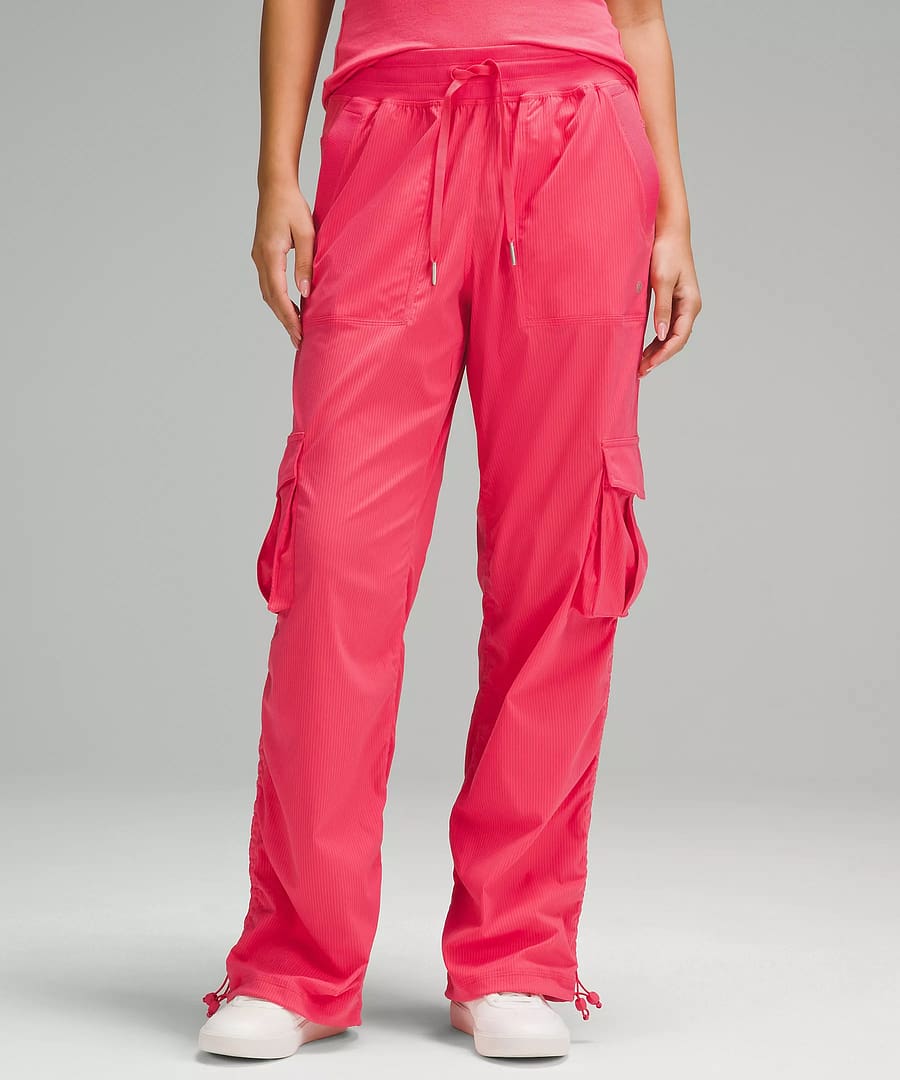 Dance Studio Relaxed-Fit Mid-Rise Cargo Pant glaze pink