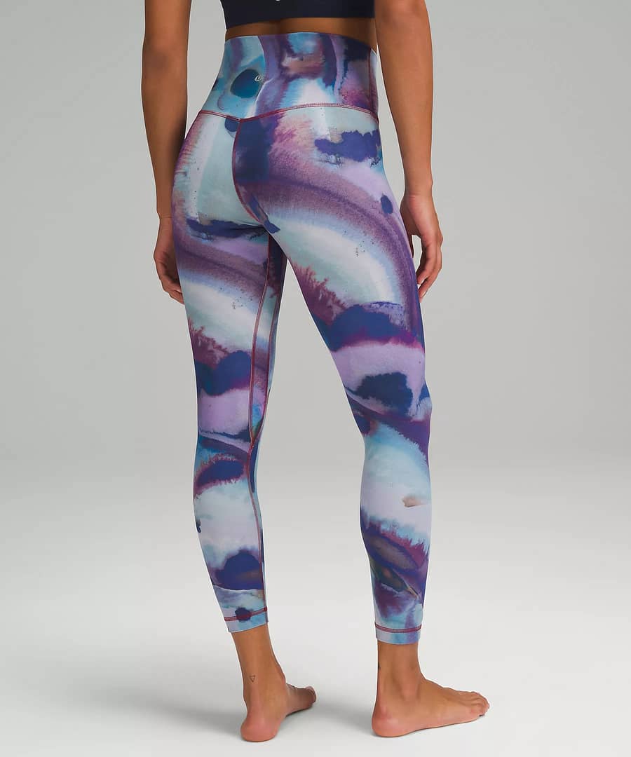 lululemon Align High-Rise Pant 25 Ink Islands Twice Blue Multi 3