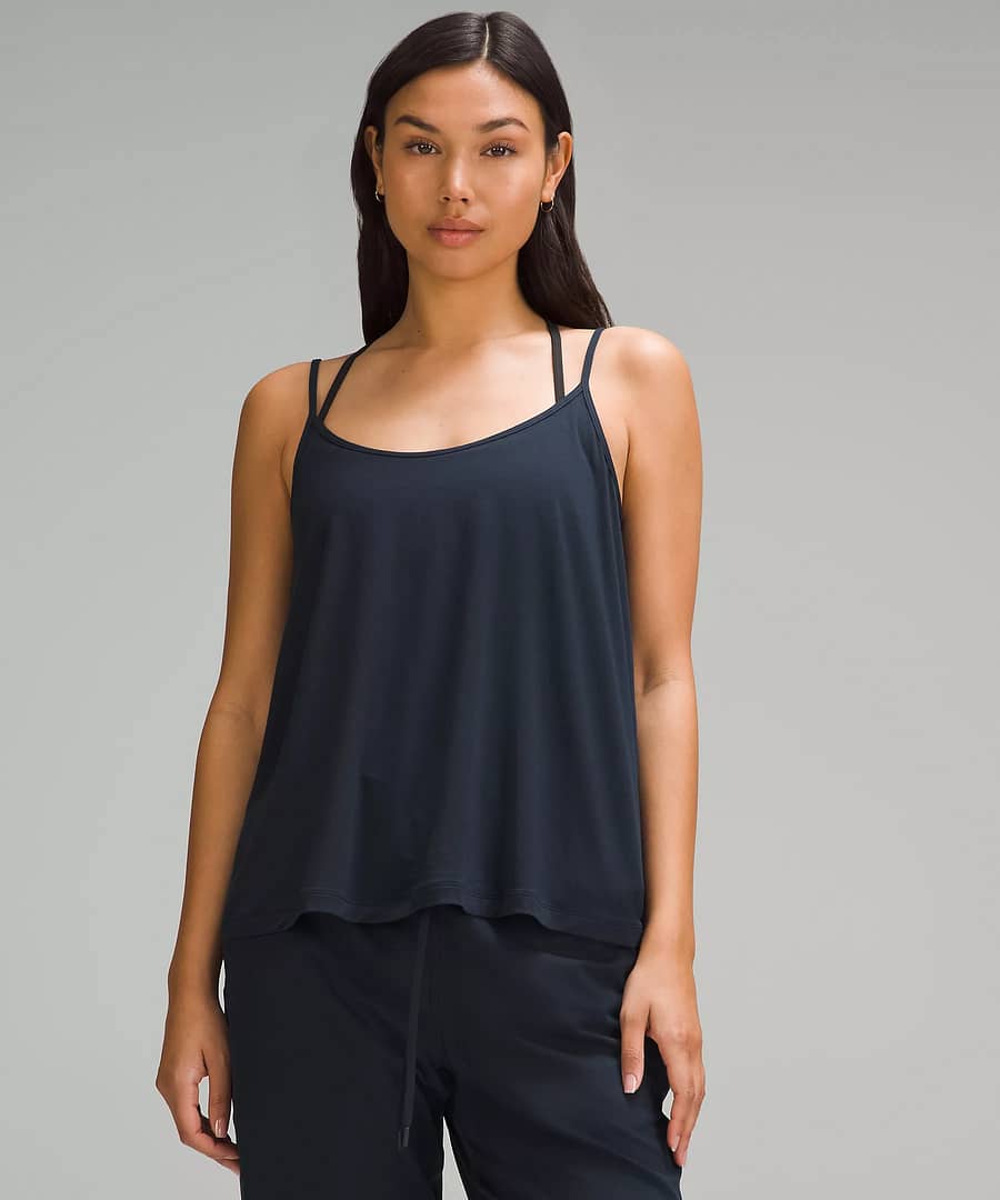 Modal Silk-Blend Spaghetti Strap Tank Top