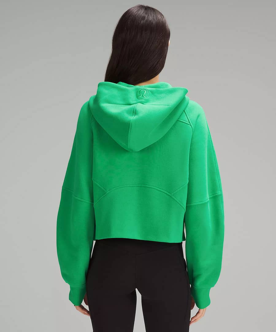 Scuba Oversized Half-Zip Hoodie - green punch 3