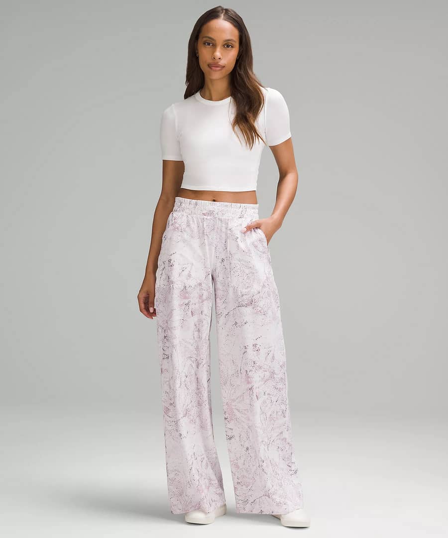 Swift Mid-Rise Wide Leg Pant Gossamer Floral Vita Pink Multi