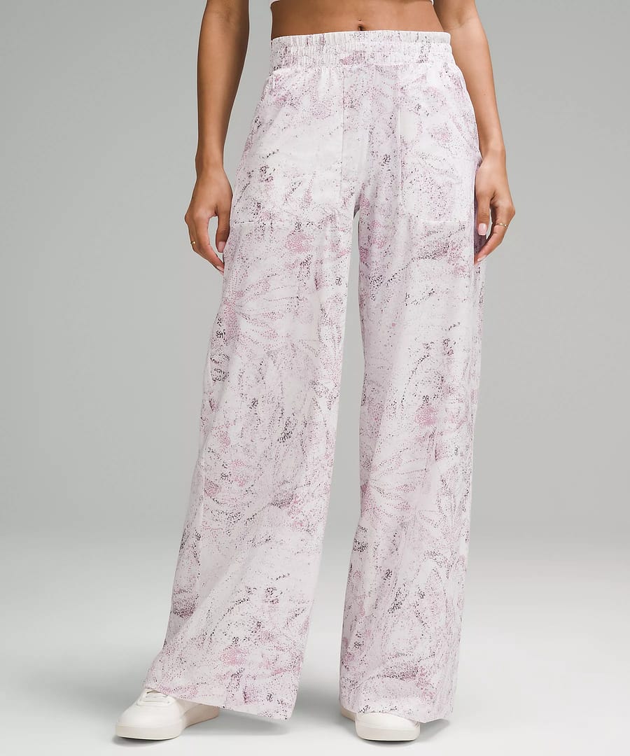 Swift Mid-Rise Wide Leg Pant Gossamer Floral Vita Pink Multi