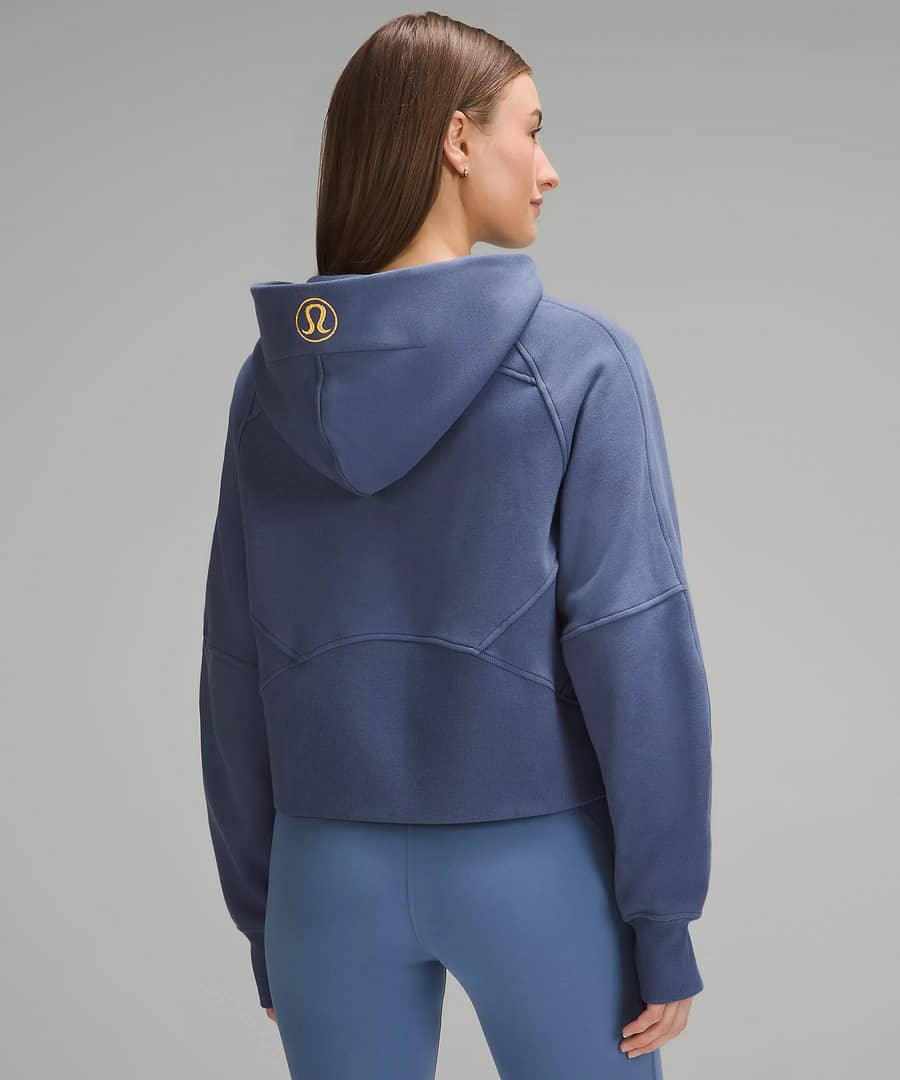 Scuba Oversized Full-Zip Hoodie shade:gold 3