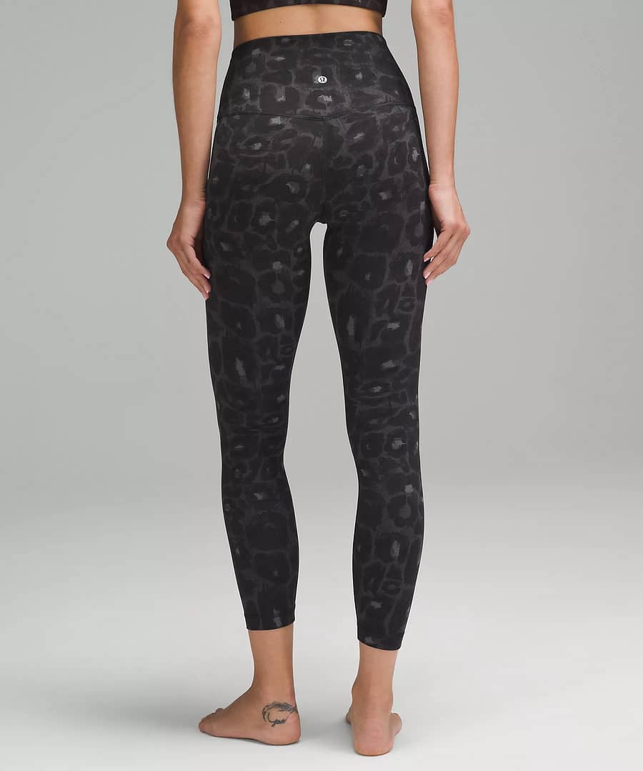 lululemon Align High-Rise Pant 25" - Spray Leopard Black Multi