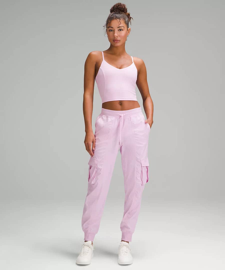 Dance Studio Relaxed-Fit Mid-Rise Cargo Jogger - vita pink