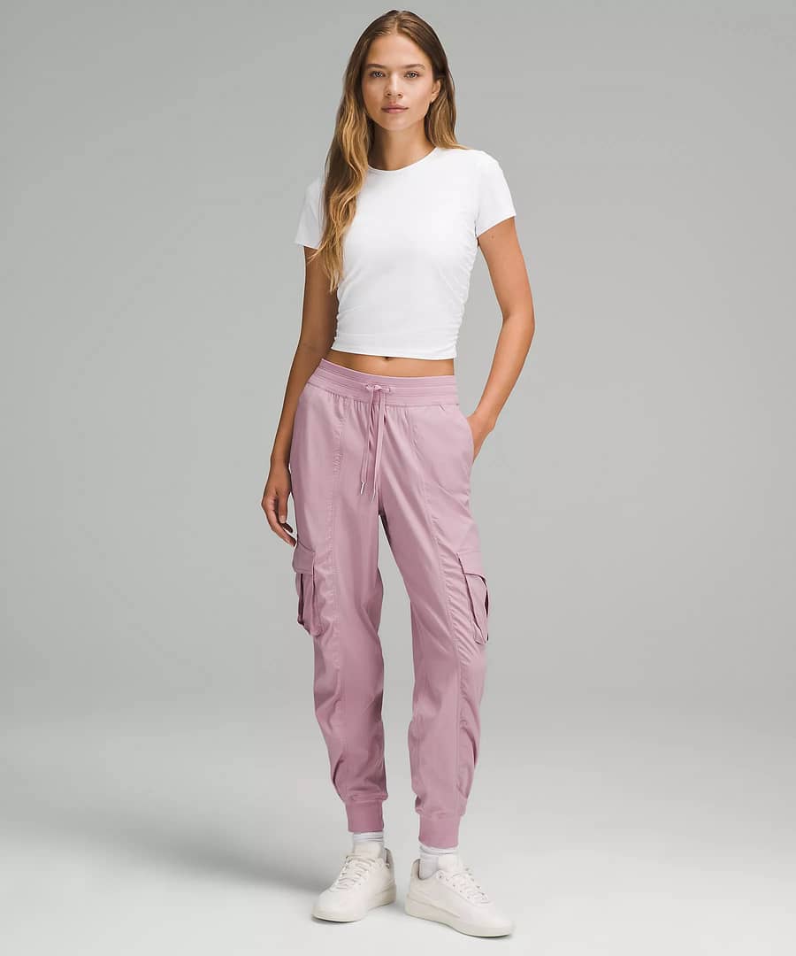 Dance Studio Relaxed-Fit Mid-Rise Cargo Jogger rose blush 2