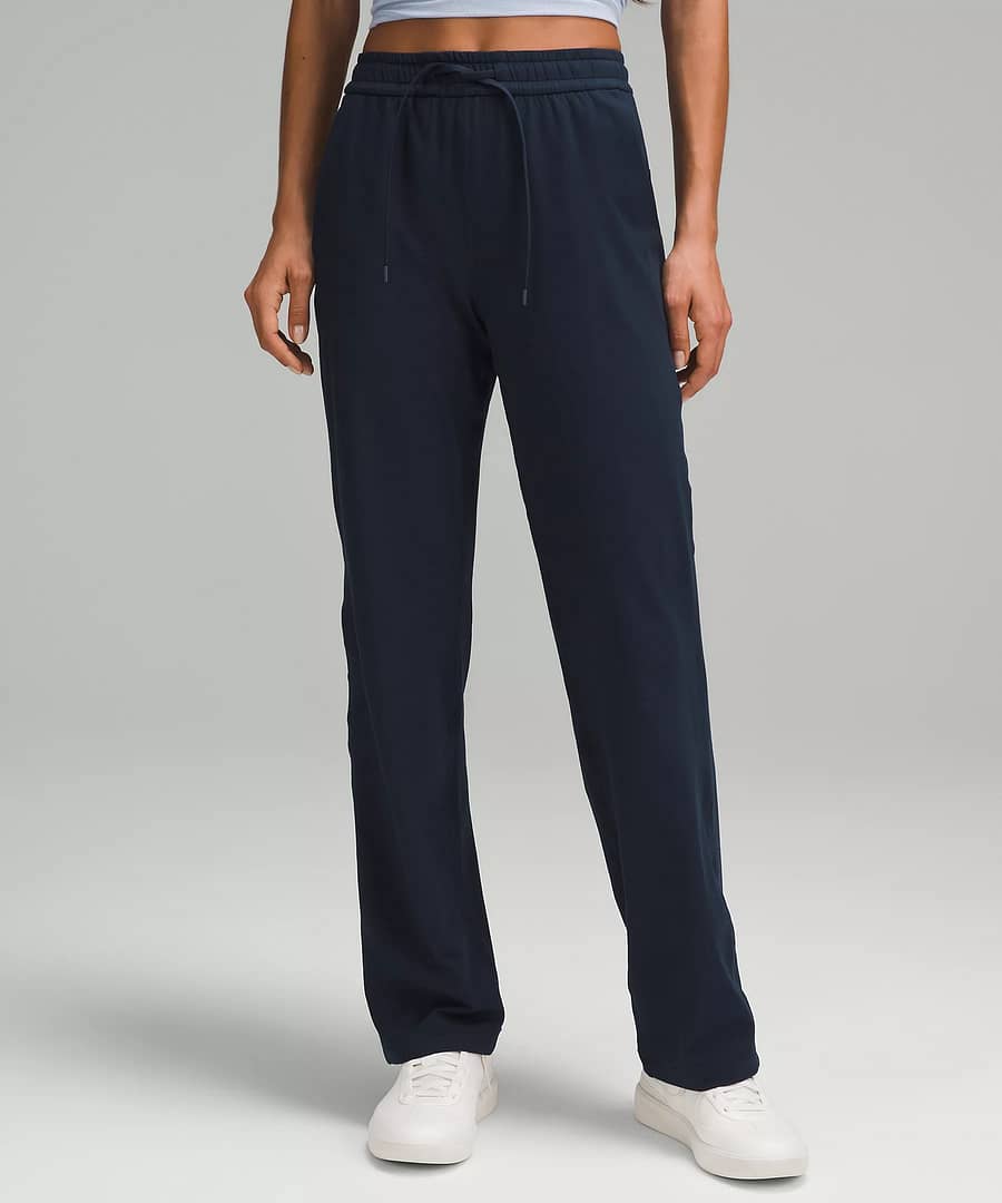 Soft Jersey Straight-Leg Mid-Rise Pant Regular 3