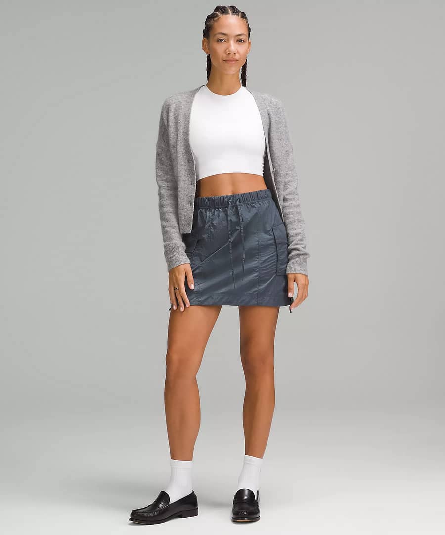 Nylon Cargo Mini Skirt 2