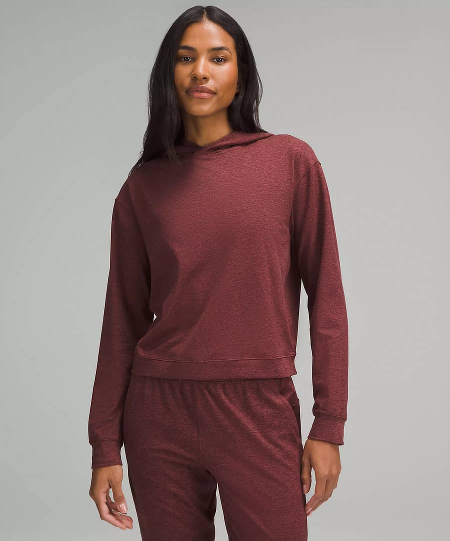 Soft Jersey Classic-Fit Hoodie heathered garnet