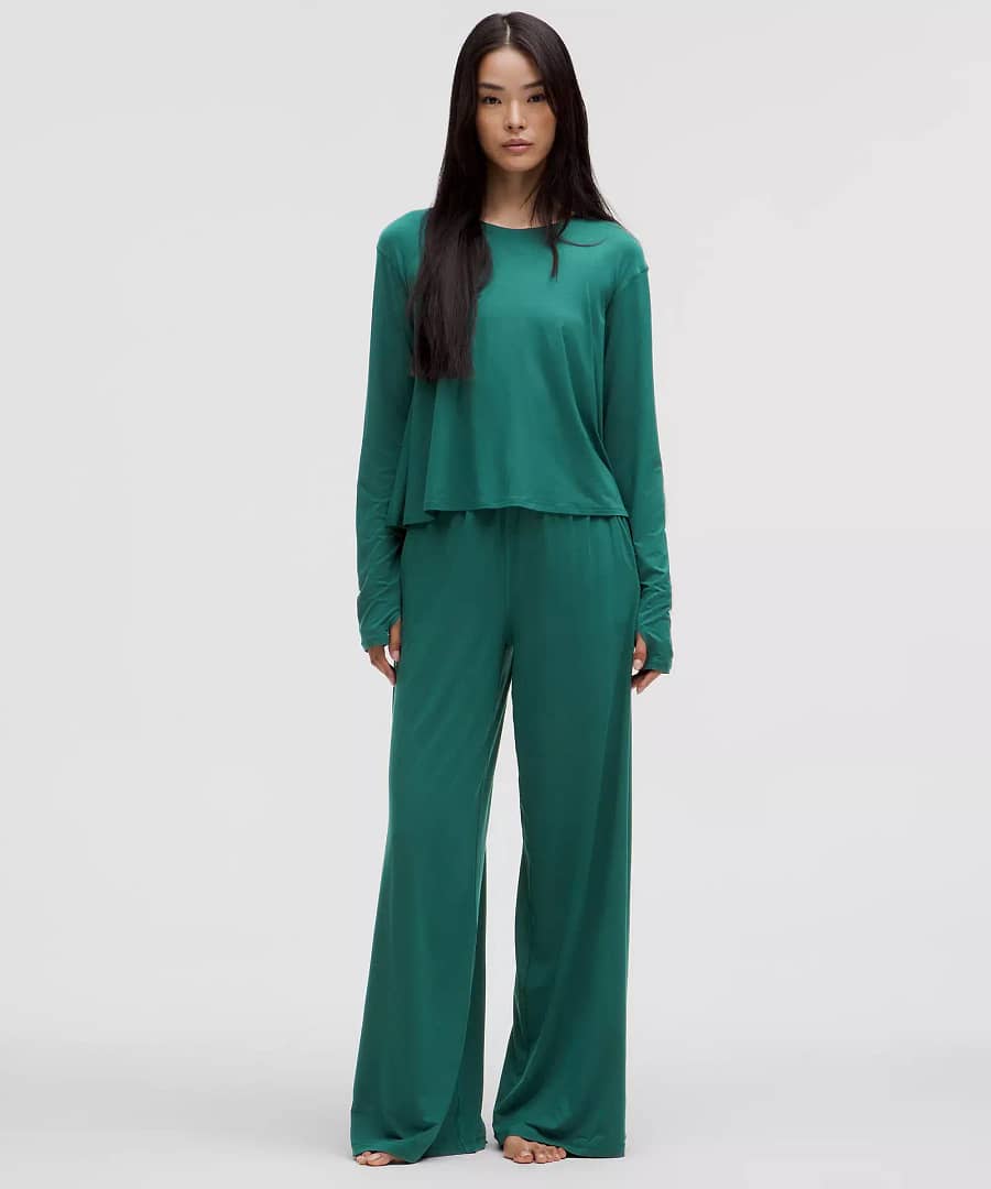 Modal High-Rise Wide-Leg Lounge Pant 3