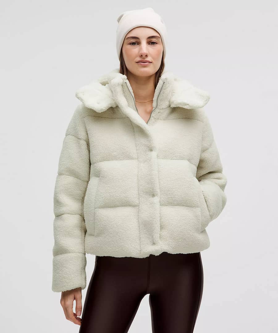 Wunder Puff Cropped Jacket Textured Fleece