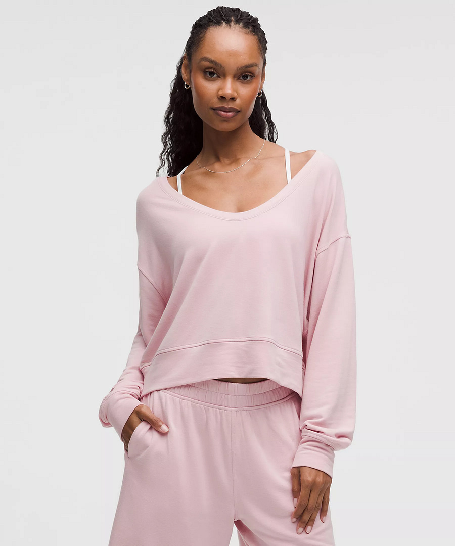 BeCalm Scoop-Neck Pullover