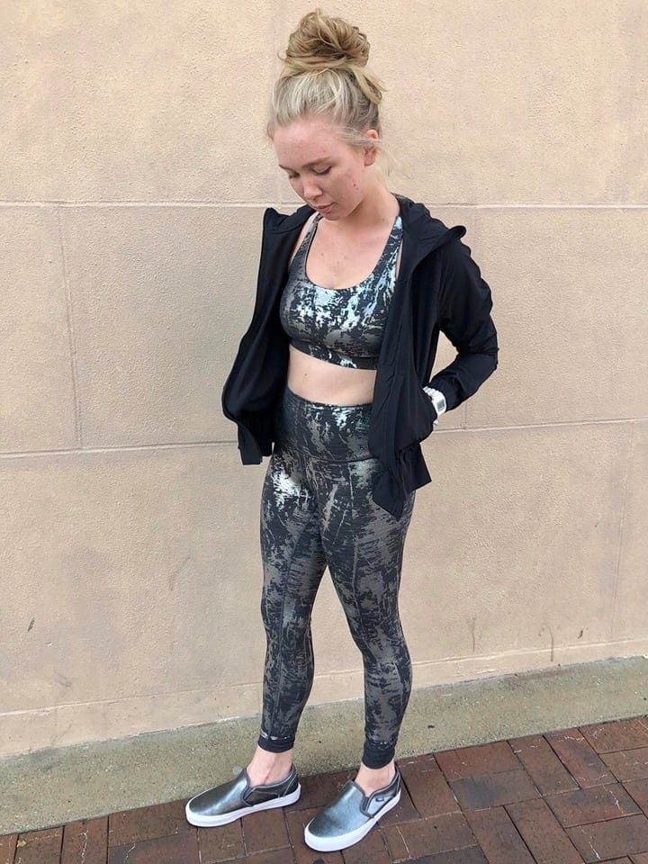 Lululemon Wunder Under Crinkle Heather Brindle High Shine Foil