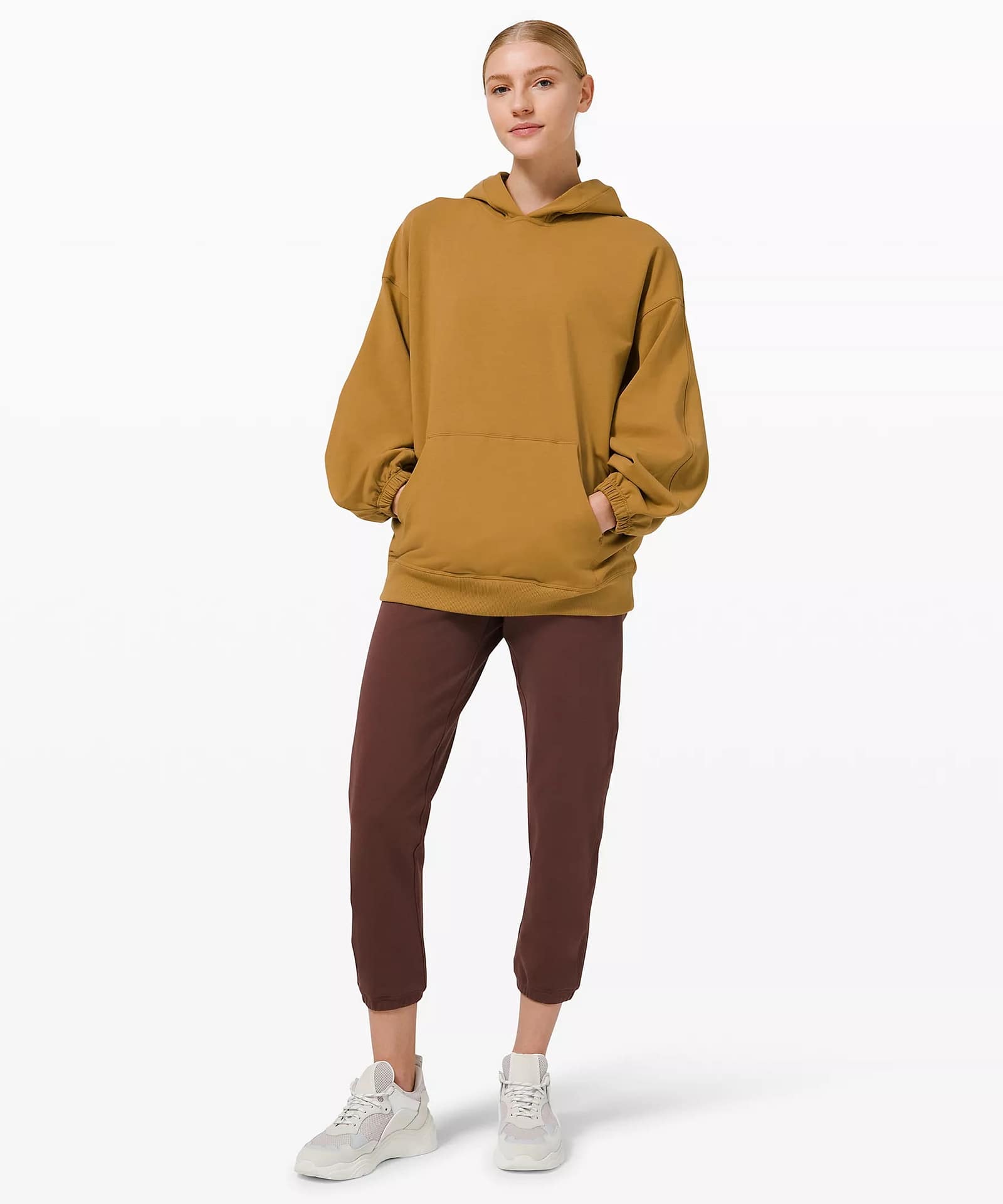 LA Pleated Sleeve Oversized Hoodie 2