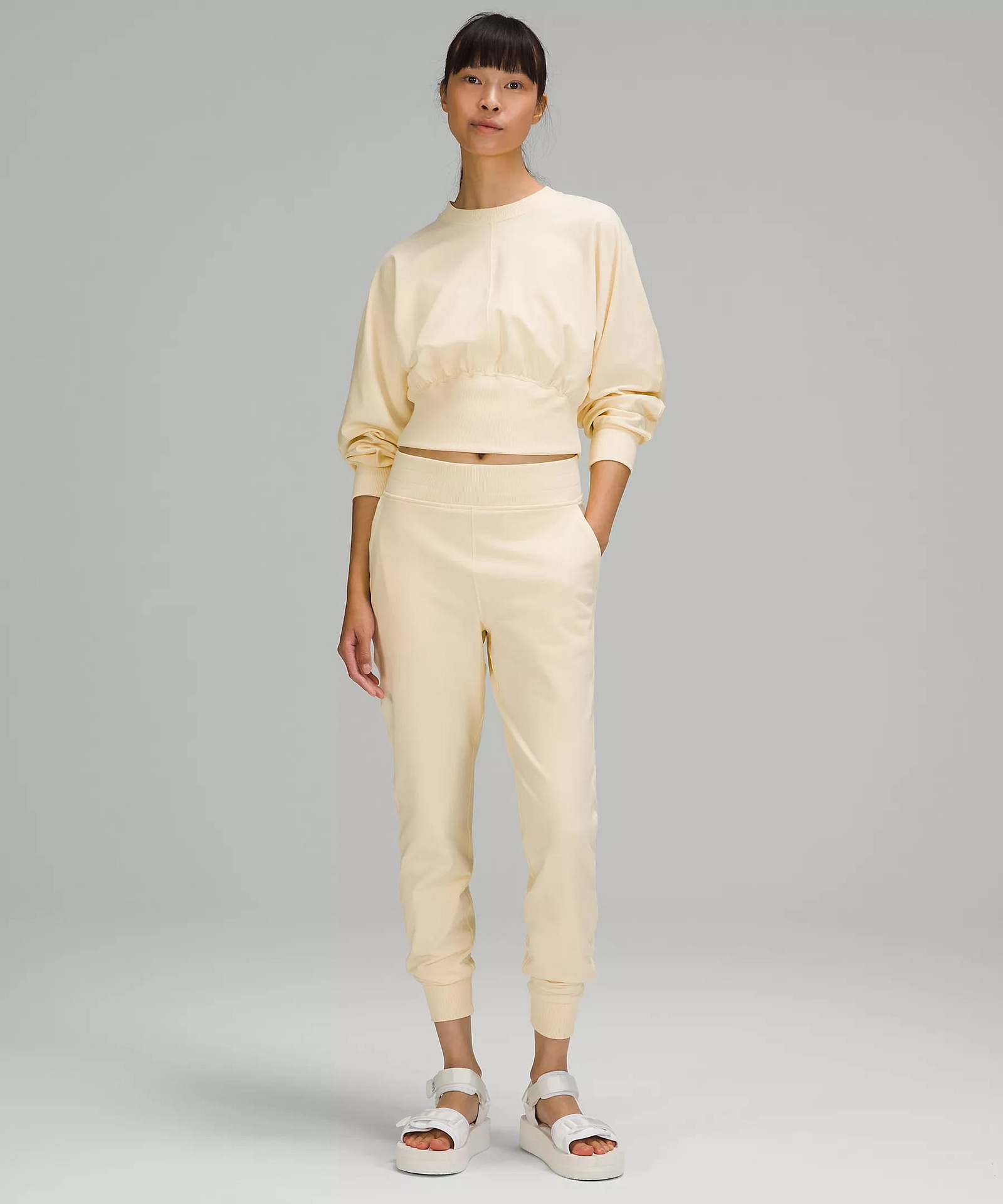 LA Warm Down High-Rise Jogger lemon chiffon 2