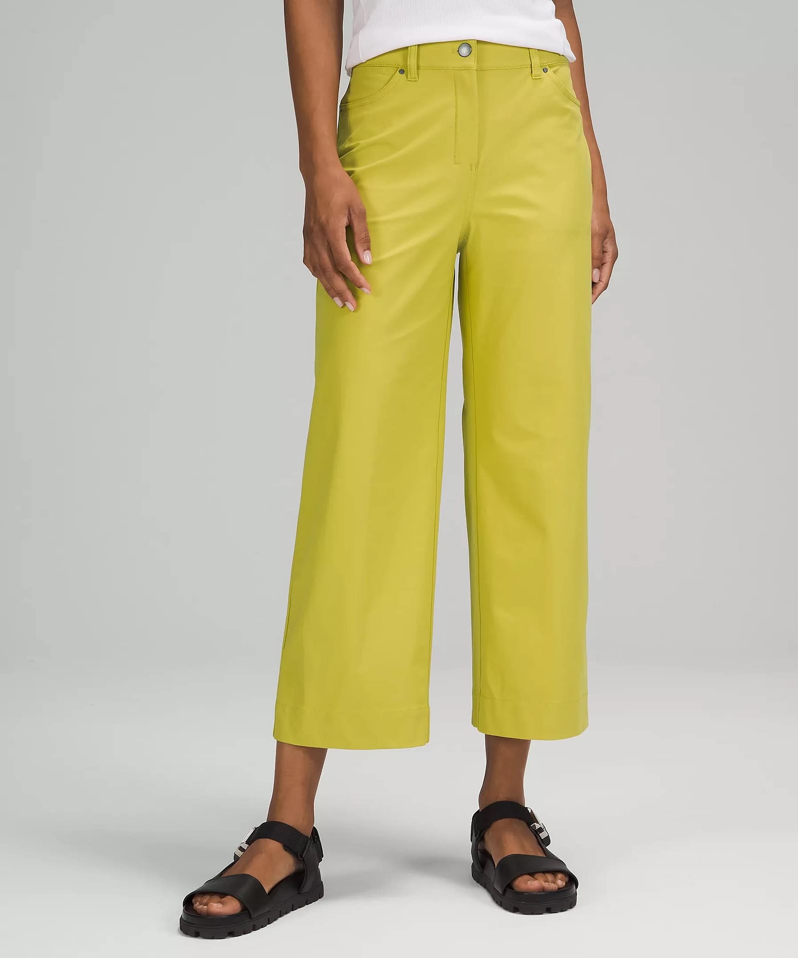 City Sleek 5 Pocket Wide-Leg High Rise 7:8 Length Pant