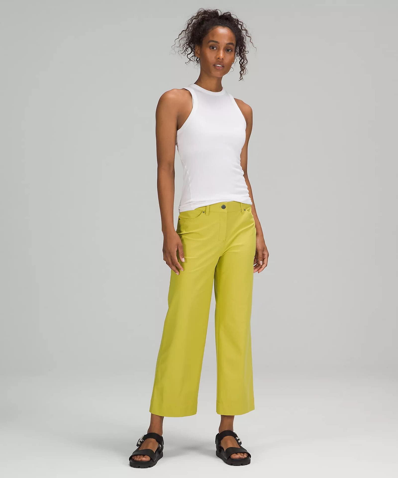 City Sleek 5 Pocket Wide-Leg High Rise 7:8 Length Pant 2