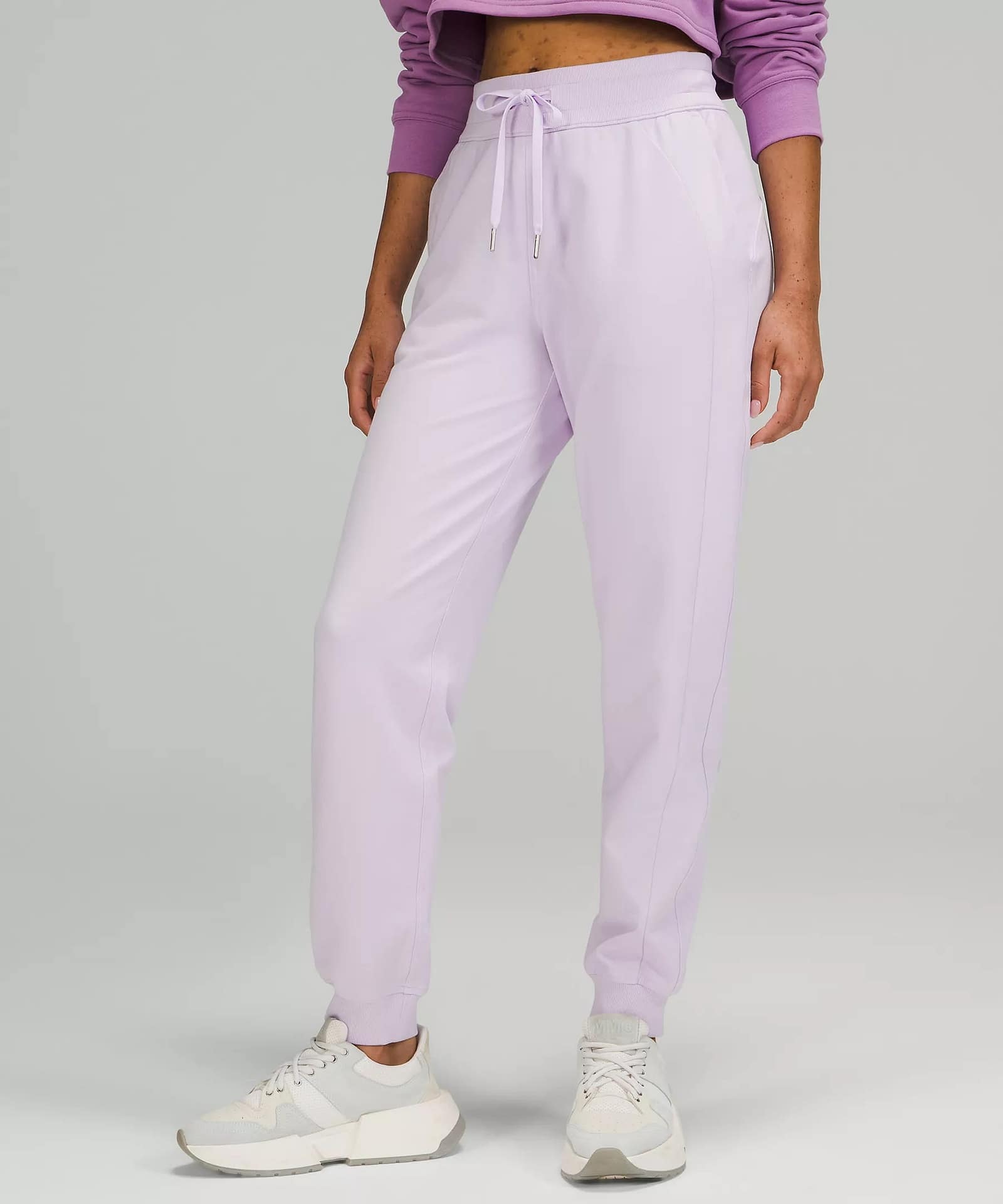 Scuba High-Rise French Terry Jogger lavender dew