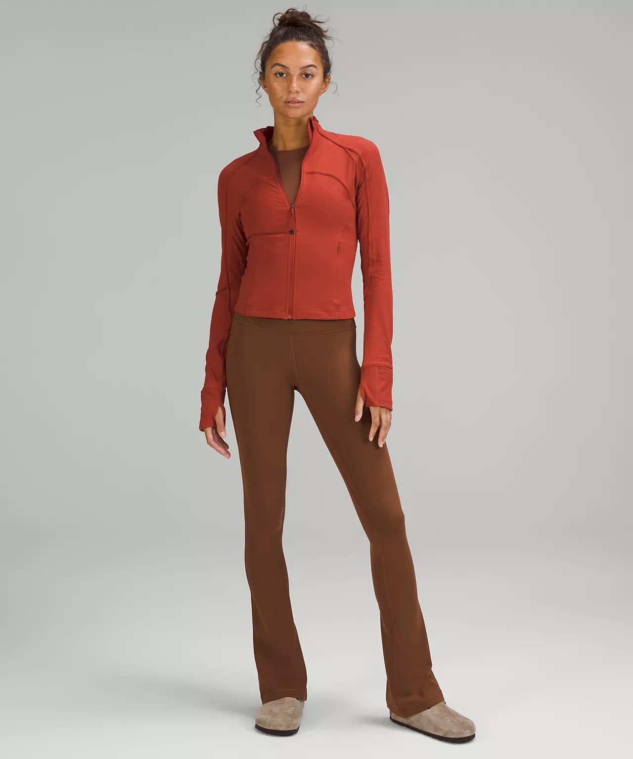 Ribbed Nulu Cropped Define Jacket - cayenne - lululemon