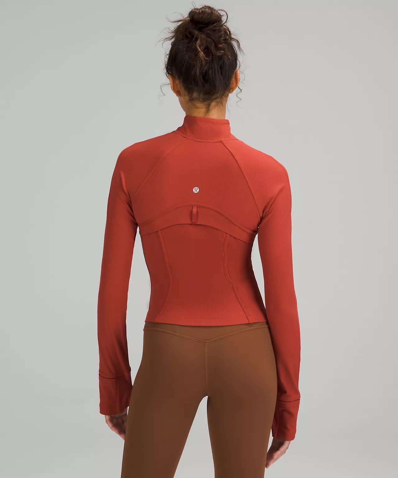 Ribbed Nulu Cropped Define Jacket - cayenne - lululemon