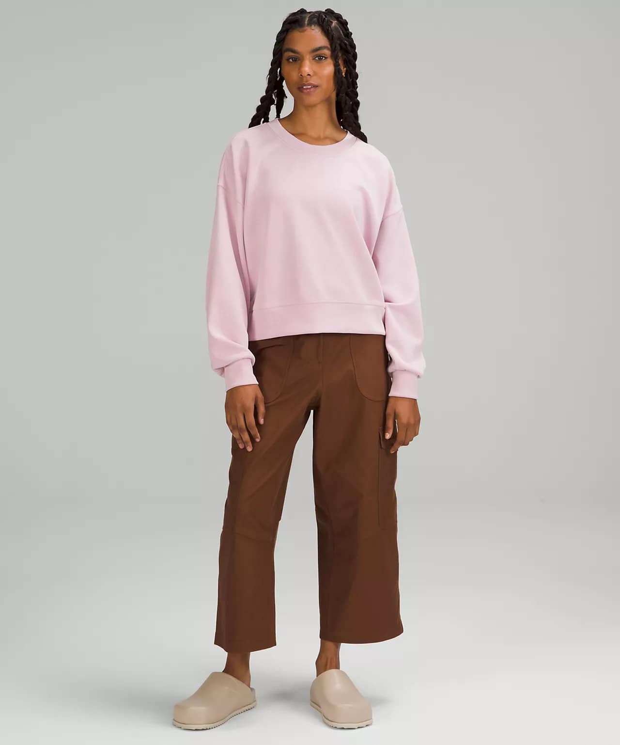 lululemon-cyber-monday-2022-Softstreme-Perfectly-Oversized-Cropped-Crew-pink-peony.