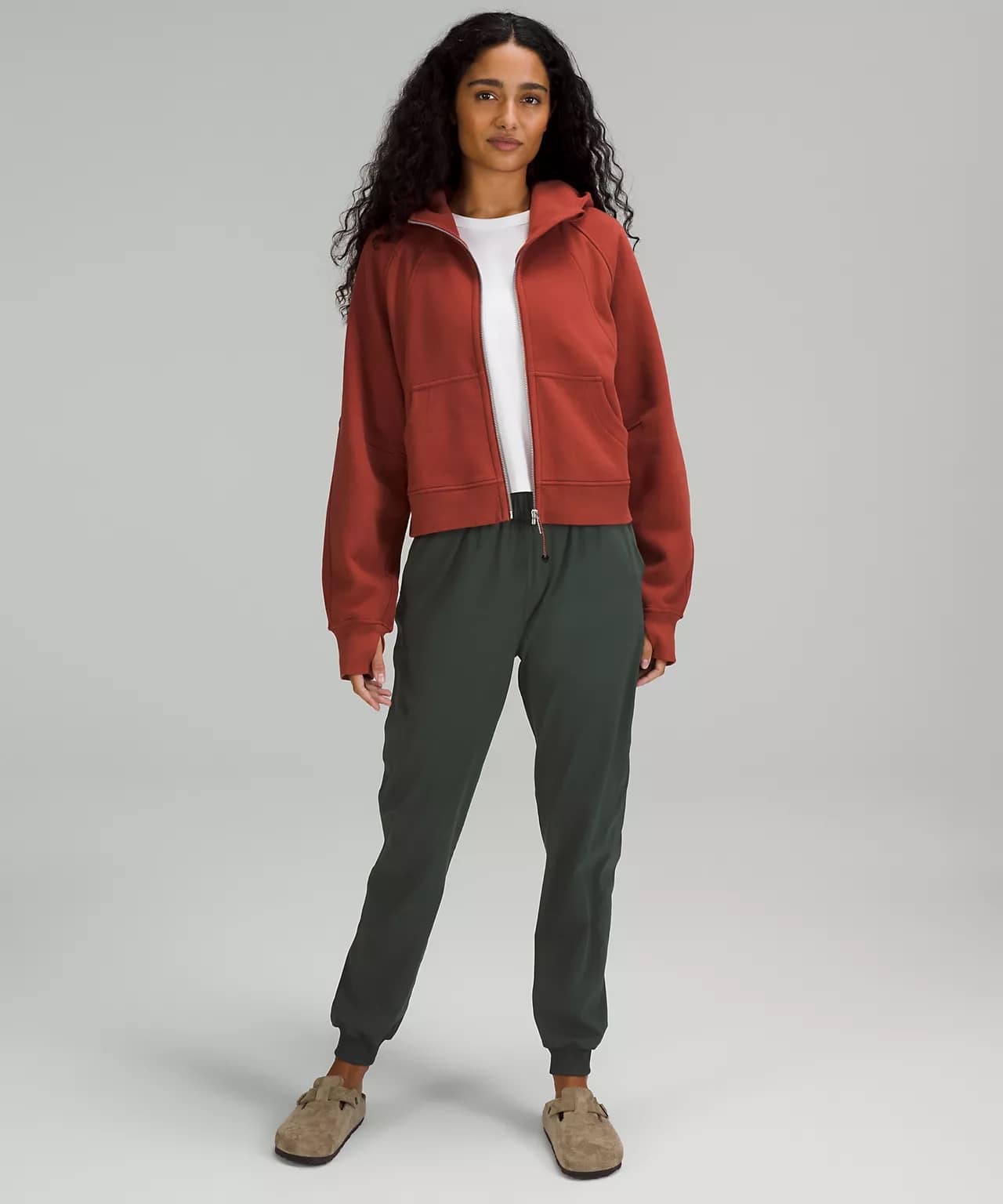 lululemon Scuba Oversized Full Zip Hoodie - cayenne