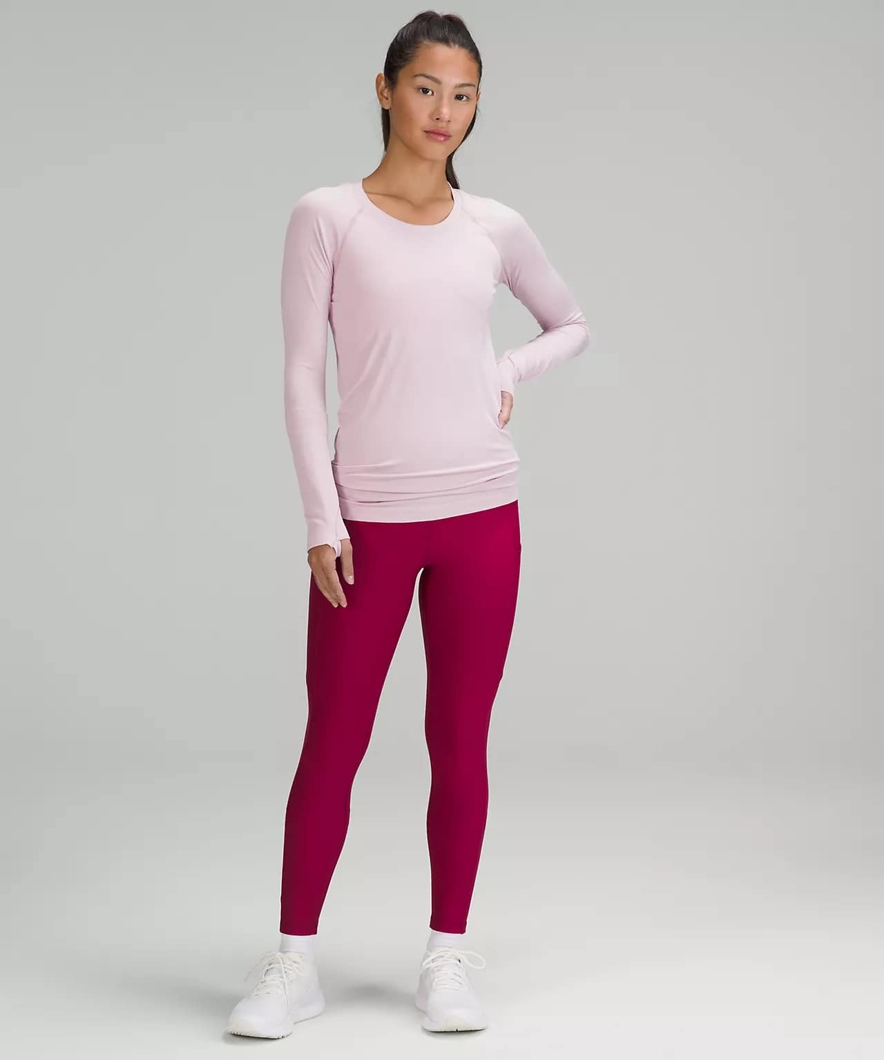 lululemon - Swiftly Tech Long Sleeve Shirt 2.0 - pink peony