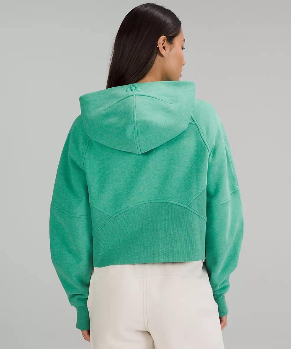 scuba oversized half-zip hoodie heathered maldives green