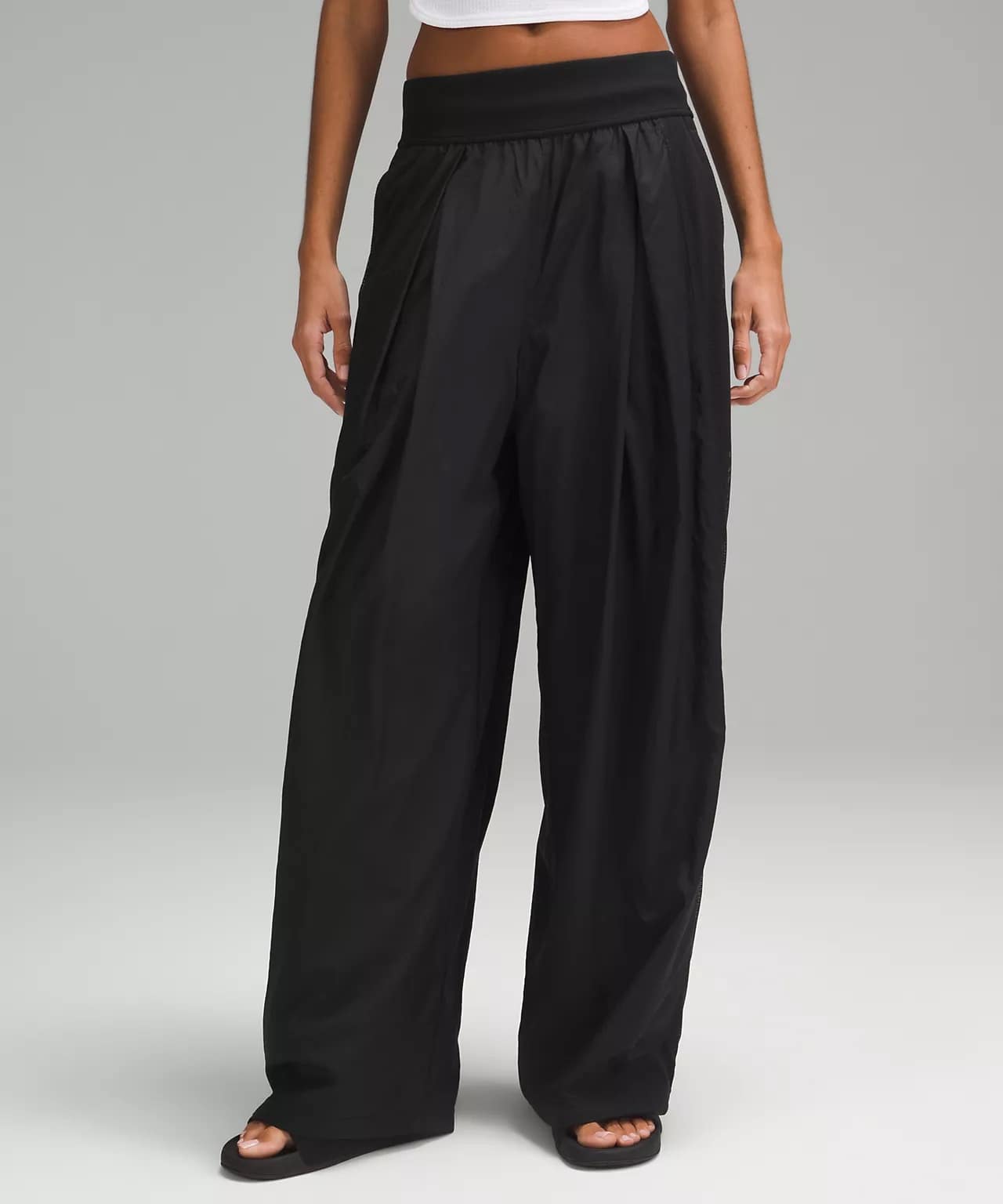 Lightweight Tennis Mid-Rise Track Pants Full Length